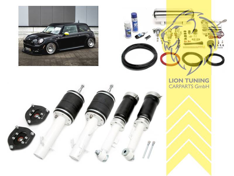 11,5L Tank chrom / ViAir Kompressor chrom, fest, weiss, Stahl verzinkt, Eintragungspflichtig / Teilegutachten wird nach Kauf spezifisch ausgestellt